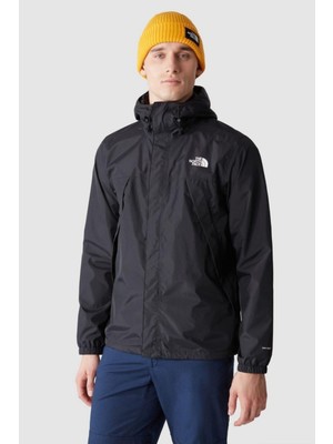 The North Face Antora Erkek Yağmurluk Siyah Kapüşonlu DWR Kaplama Hafif Nefes Alabilir Outdoor