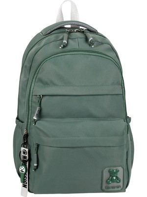 Su Itici Terletmez Kumaş Lise ve Ortaokul Unisex Sırt Çantası Günlük Çanta Özel Kumaş Cepli Desenli