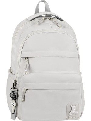 Su Itici Terletmez Kumaş Lise ve Ortaokul Unisex Sırt Çantası Günlük Çanta Özel Kumaş Cepli Desenli