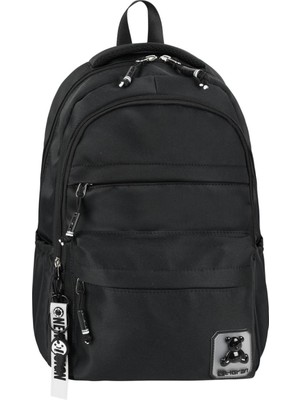 Su Itici Terletmez Kumaş Lise ve Ortaokul Unisex Sırt Çantası Günlük Çanta Özel Kumaş Maskotlu