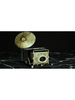 KuzeyTacı Dekoratif Vintage Fotoğraf Makinesi Full Metal Nostalji Severlere Özel Tasarım Vip