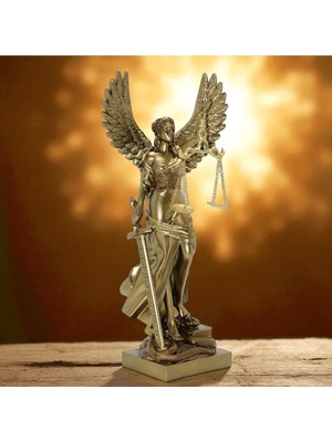 KuzeyTacı Adaletin Kanatları – Themis Heykeli Şık Orta Çağ Dekoratif Vip