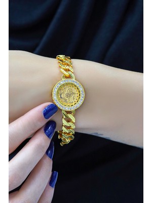 Aytekgold 8 Ayar Tuğralı Ajda Gurbet Bileklik