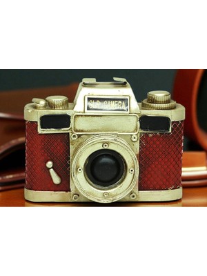 Vintage Fotoğraf Makinesi Tasarımlı Dekoratif Biblo Vip