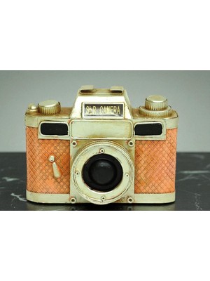 Vintage Fotoğraf Makinesi Tasarımlı Dekoratif Biblo Vip Full Metal