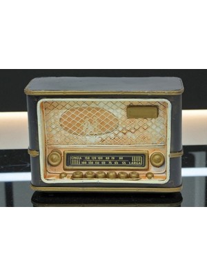 Mini Dekoratif Metal Nostaljik Radyo Vip