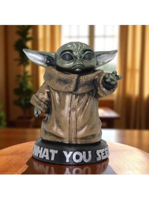 KuzeyTacı Baby Yoda Büst 2 Star Wars Figür Ev Ofis Dekorasyon Vip