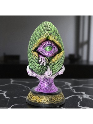 KuzeyTacı Polyester Dragon Penceli Göz Ledli Ilginç Tasarım Şık Dekoratif Hediyelik Vip