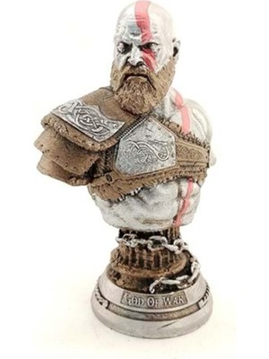 KuzeyTacı Polyester Kratos Büst Büyük God Of War Ev Ofis Dekorasyon
