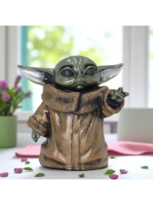 Baby Yoda Büst Küçük Ev Ofis Dekorasyon