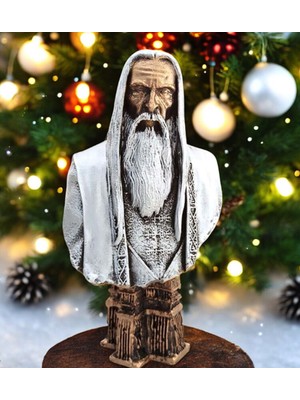 KuzeyTacı Polyester Saruman Büst Ev Ofis Dekorasyon Şık