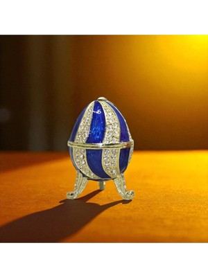Fabergé Stili Yumurta Kutusu Modeli Lüks Tasarımlı Dekoratif Vip