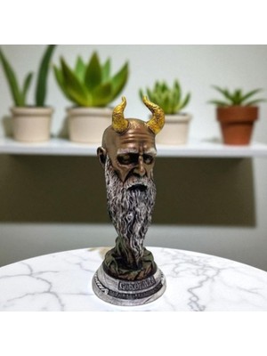 Mimir God Of War Polyester Figür Ev Ofis Dekorasyon Şık