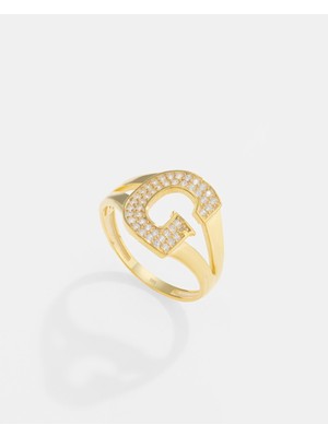 14 Ayar Altın Kişiye Özel Harfli Yüzük