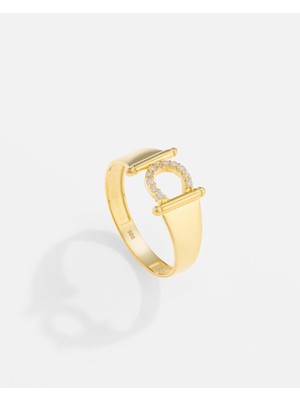 14 Ayar Altın Kişiye Özel Harf Yüzük