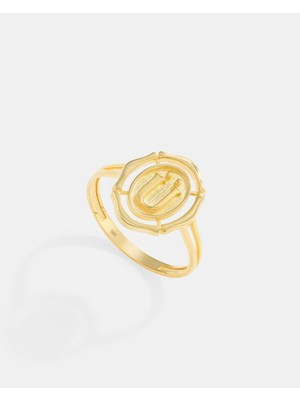 14 Ayar Altın Harfli Yüzük