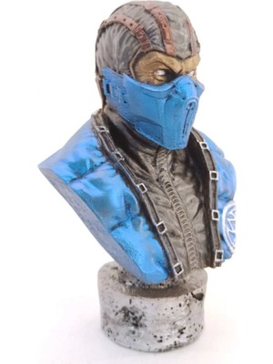 Polyester Subzero Büst Büyük Mortal Kombat Ev Ofis Dekorasyon