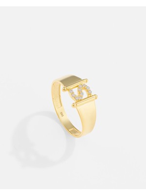 14 Ayar Altın Kişiye Özel Harf Yüzük