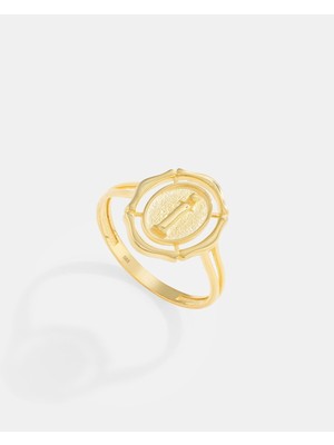 14 Ayar Altın Harfli Yüzük