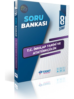 Yanıt Yayınları 8. Sınıf İnkılap Tarihi Soru Bankası Ciltli Kitap 2023 Yılına Ait