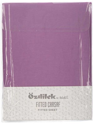 Özdilek Çarşaf Fitted Yastıklı Ranforce 100X200 Leylak Trendy