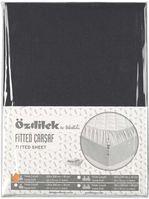 Özdilek Çarşaf Fitted Yastıklı Ranforce 100X200 Antrasit Trendy