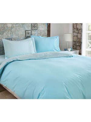 Özdi̇Lek Çift Kişilik Ranforce Nevresim Takımı-Colourmix  Mint Turkuaz