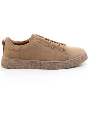 Vizon Baskılı Hakiki Deri Erkek Casual Ayakkabı E01535215703