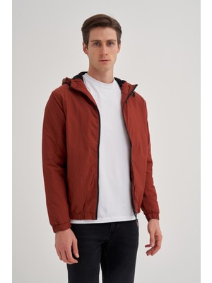 Basic Crinkle Kumaş Baharlık Kapşonlu Regular Fit MONT-10200