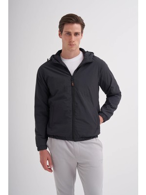 Basic Crinkle Kumaş Baharlık Kapşonlu Regular Fit MONT-10200