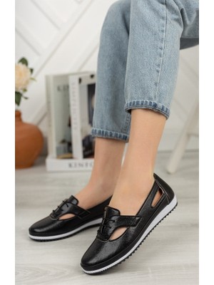 Kadın Siyah Günlük Ortopedik Ayakkabı