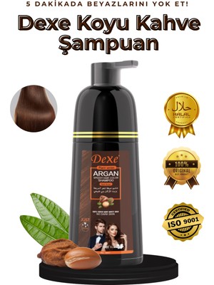 Dexe Koyu Kahve Şampuan – Evde Kolay Uygulama, 4-5 Hafta Kalıcı