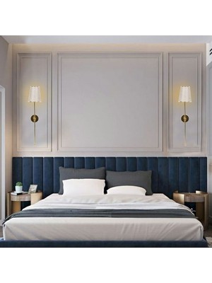 Avizade ZEN Pilli Krem-Gold Şeritli Şapkalı Gold Kasa Ledli Duvar Aplik-Modern Dekoratif Tasarım-Duvar Aydınlatma