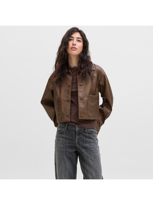 Kadin Suni Deri Ceket - Mai