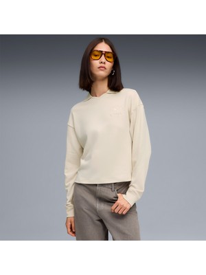 Puma Class Comfort Crew Kadın Krem Polo.87