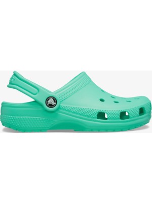 Crocs Classic Clog Çocuk Yeşil Terlik Düz Taban Su Geçirmez Hafif Konforlu Kullanım İçin