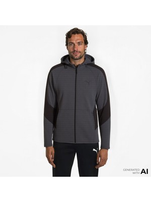 Puma Evostripe Core Fz Erkek Gri Eşofman Üstü.07