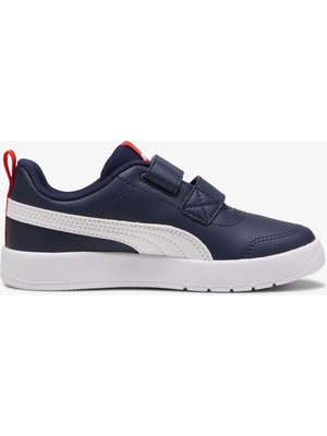 Puma Courtflex V3 V Ps Çocuk Yürüyüş Ayakkabısı Lacivert Kauçuk Tabanlı Nefes Alabilir