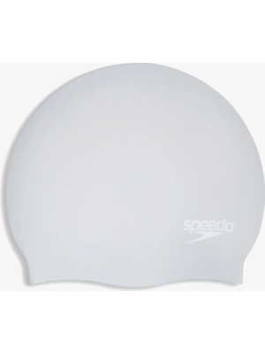 Speedo Long Hair Cap Au Silver/white Unisex Yüzücü Bonesi
