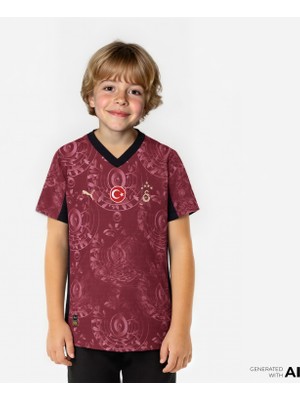Puma Galatasaray S.k. 25-26 Çocuk Kırmızı Futbol Forması.03