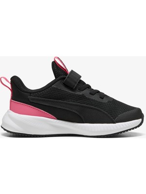 Puma Flyer 3 Ac+ Ps Çocuk Siyah Spor Ayakkabı Düz Tabanlı Hafif ve Esnek Tasarım