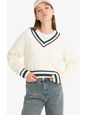 Defacto  Ekru Kadın Kazak C7321AX/ER103