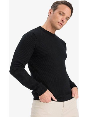 Defacto  Siyah Erkek Kazak C8814AX/BK27