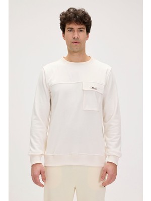 Re-Beverly Beyaz Erkek Sweatshirt