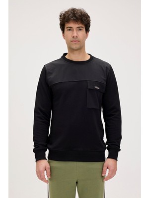 Re-Beverly Siyah Erkek Sweatshirt