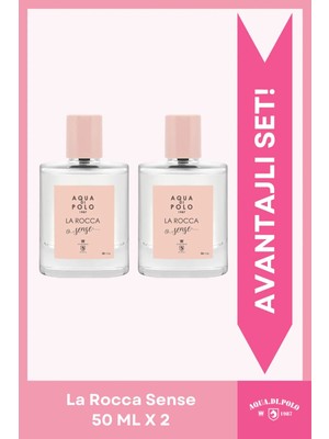 Aqua Di Polo 1987 La Rocca Sense Edp 50 ml Çiçeksi, Oryantal Ikili Kadın Parfüm Seti Stcc010501