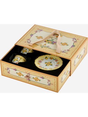 Chiara Alessi Il Sogno Sarı Porselen Kahve Fincan Seti 90 ml