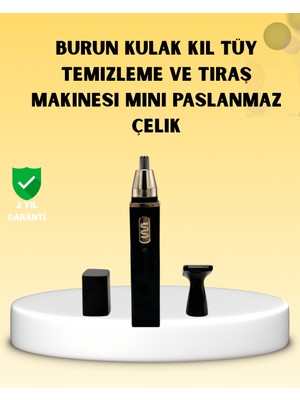 Astraltech Renkli Şarjlı Burun ve Kulak Kılı Temizleme Cihazı Sessiz Motor ile Konforlu Kullanım