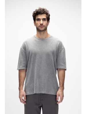 Wild Gri Baskılı Erkek T-Shirt