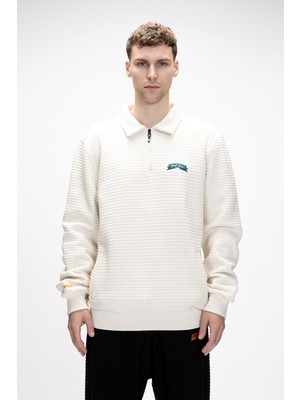 Diez Marshmallow Yarım Fermuarlı Erkek Sweatshirt